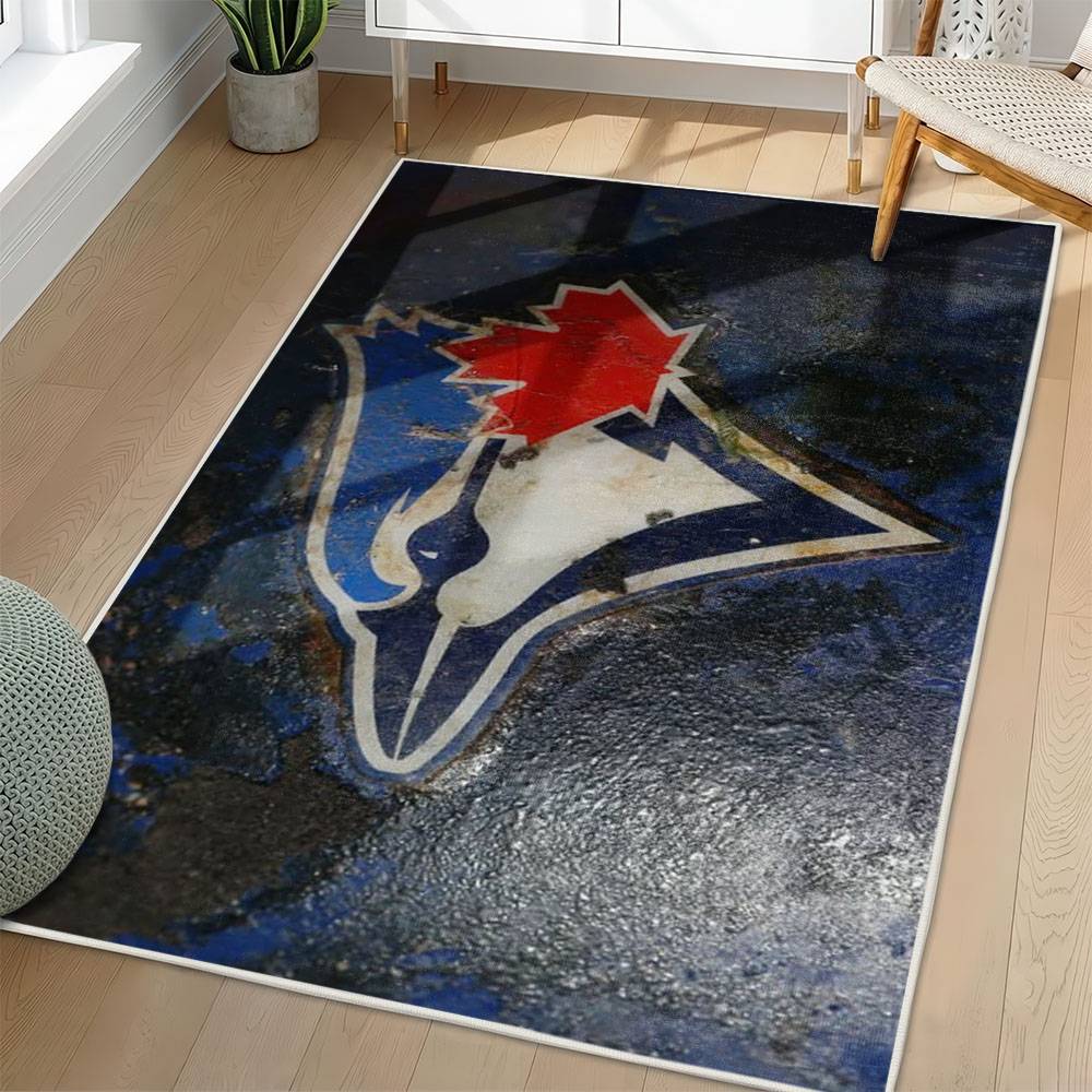 MLB Toronto Blue Jays Area Rug Non-Slip Baseball Carpet Home Decor Gift Idea For Fans TBJ53