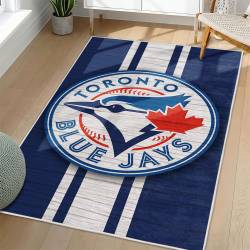 MLB Toronto Blue Jays Area Rug Non-Slip Baseball Carpet Home Decor Gift Idea For Fans TBJ58
