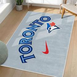 MLB Toronto Blue Jays Area Rug Non-Slip Baseball Carpet Home Decor Gift Idea For Fans TBJ65