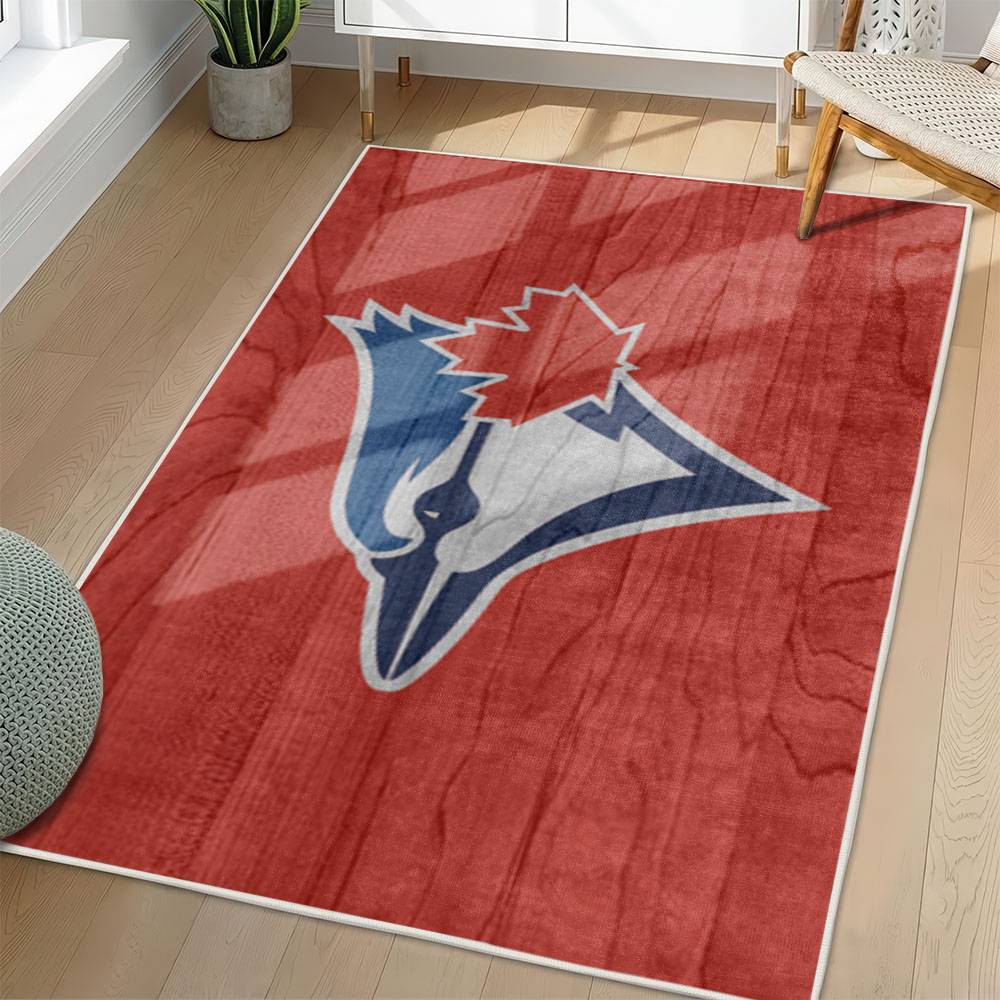 MLB Toronto Blue Jays Area Rug Non-Slip Baseball Carpet Home Decor Gift Idea For Fans TBJ68
