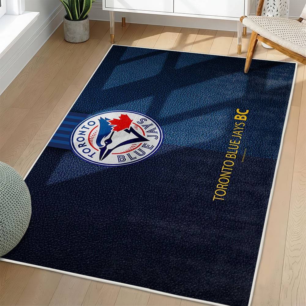 MLB Toronto Blue Jays Area Rug Non-Slip Baseball Carpet Home Decor Gift Idea For Fans TBJ69