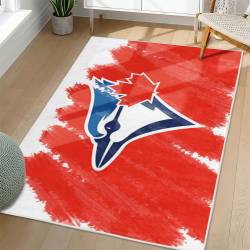 MLB Toronto Blue Jays Area Rug Non-Slip Baseball Carpet Home Decor Gift Idea For Fans TBJ70