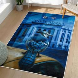 MLB Toronto Blue Jays Area Rug Non-Slip Baseball Carpet Home Decor Gift Idea For Fans TBJ71