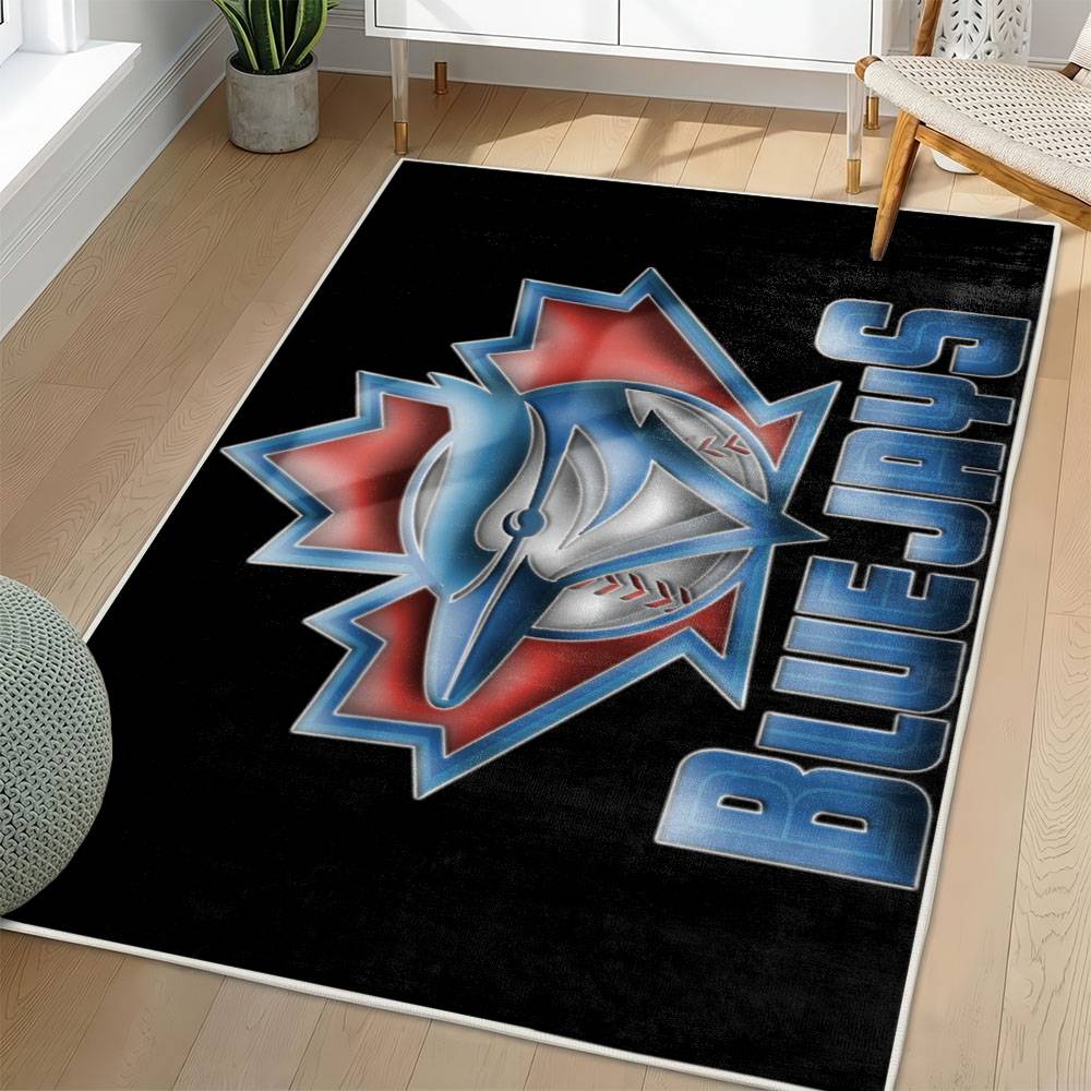 MLB Toronto Blue Jays Area Rug Non-Slip Baseball Carpet Home Decor Gift Idea For Fans TBJ72
