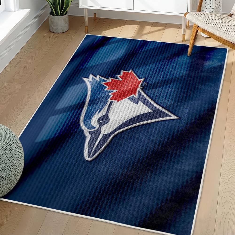 MLB Toronto Blue Jays Area Rug Non-Slip Baseball Carpet Home Decor Gift Idea For Fans TBJ73