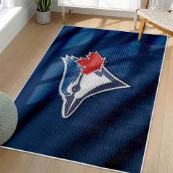 MLB Toronto Blue Jays Area Rug Non-Slip Baseball Carpet Home Decor Gift Idea For Fans TBJ73