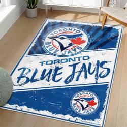 MLB Toronto Blue Jays Area Rug Non-Slip Baseball Carpet Home Decor Gift Idea For Fans TBJ74