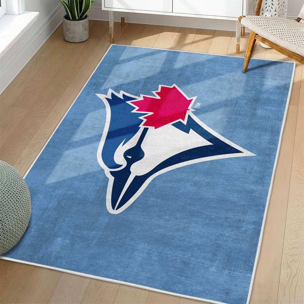 MLB Toronto Blue Jays Area Rug Non-Slip Baseball Carpet Home Decor Gift Idea For Fans TBJ78