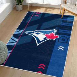 MLB Toronto Blue Jays Area Rug Non-Slip Baseball Carpet Home Decor Gift Idea For Fans TBJ81