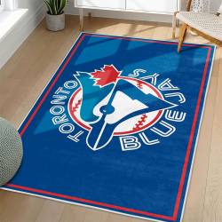 MLB Toronto Blue Jays Area Rug Non-Slip Baseball Carpet Home Decor Gift Idea For Fans TBJ82
