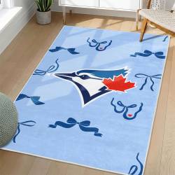 MLB Toronto Blue Jays Area Rug Non-Slip Baseball Carpet Home Decor Gift Idea For Fans TBJ89