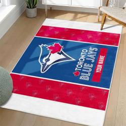 MLB Toronto Blue Jays Area Rug Non-Slip Baseball Carpet Home Decor Gift Idea For Fans TBJ92