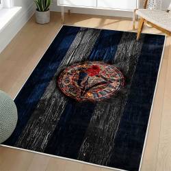 MLB Toronto Blue Jays Area Rug Non-Slip Baseball Carpet Home Decor Gift Idea For Fans TBJ94