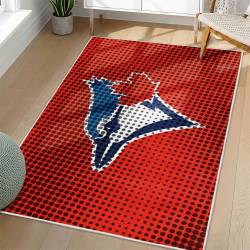 MLB Toronto Blue Jays Area Rug Non-Slip Baseball Carpet Home Decor Gift Idea For Fans TBJ95