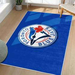 MLB Toronto Blue Jays Area Rug Non-Slip Baseball Carpet Home Decor Gift Idea For Fans TBJ96