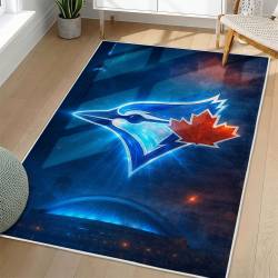 MLB Toronto Blue Jays Area Rug Non-Slip Baseball Carpet Home Decor Gift Idea For Fans TBJ97