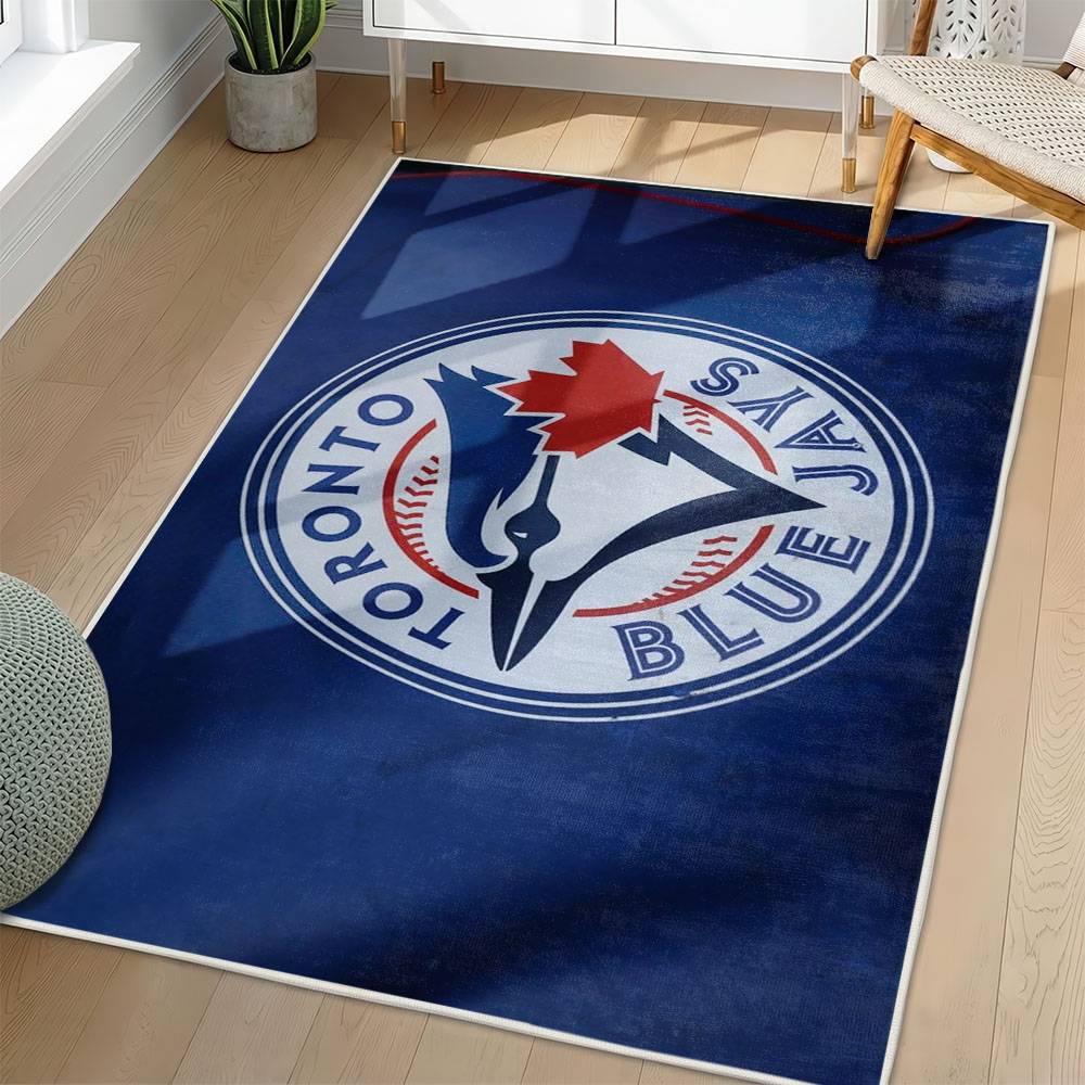 MLB Toronto Blue Jays Area Rug Non-Slip Baseball Carpet Home Decor Gift Idea For Fans TBJ98