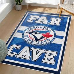 MLB Toronto Blue Jays Area Rug Non-Slip Baseball Carpet Home Decor Gift Idea For Fans TBJ99