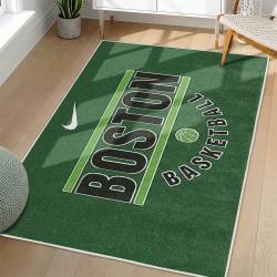 NBA Boston Celtics Rectangle Rug Personalized Non-Slip Carpet Gift For Basketball Fans BC102