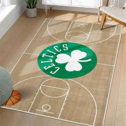 NBA Boston Celtics Rectangle Rug Personalized Non-Slip Carpet Gift For Basketball Fans BC106