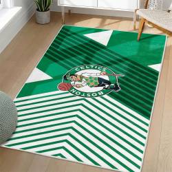 NBA Boston Celtics Rectangle Rug Personalized Non-Slip Carpet Gift For Basketball Fans BC124
