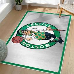 NBA Boston Celtics Rectangle Rug Personalized Non-Slip Carpet Gift For Basketball Fans BC126