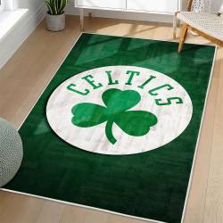 NBA Boston Celtics Rectangle Rug Personalized Non-Slip Carpet Gift For Basketball Fans BC130
