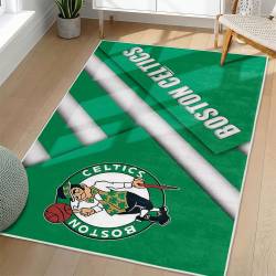 NBA Boston Celtics Rectangle Rug Personalized Non-Slip Carpet Gift For Basketball Fans BC134