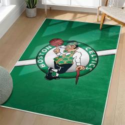 NBA Boston Celtics Rectangle Rug Personalized Non-Slip Carpet Gift For Basketball Fans BC135