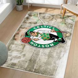 NBA Boston Celtics Rectangle Rug Personalized Non-Slip Carpet Gift For Basketball Fans BC137