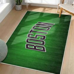 NBA Boston Celtics Rectangle Rug Personalized Non-Slip Carpet Gift For Basketball Fans BC141