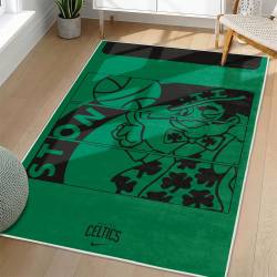 NBA Boston Celtics Rectangle Rug Personalized Non-Slip Carpet Gift For Basketball Fans BC142