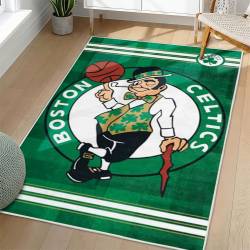 NBA Boston Celtics Rectangle Rug Personalized Non-Slip Carpet Gift For Basketball Fans BC145
