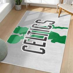 NBA Boston Celtics Rectangle Rug Personalized Non-Slip Carpet Gift For Basketball Fans BC149