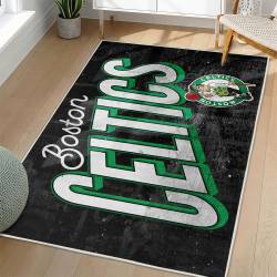 NBA Boston Celtics Rectangle Rug Personalized Non-Slip Carpet Gift For Basketball Fans BC153