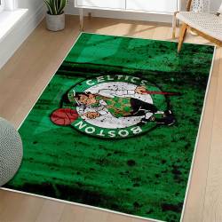 NBA Boston Celtics Rectangle Rug Personalized Non-Slip Carpet Gift For Basketball Fans BC155