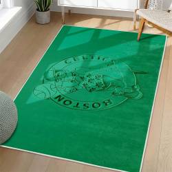 NBA Boston Celtics Rectangle Rug Personalized Non-Slip Carpet Gift For Basketball Fans BC158