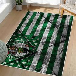 NBA Boston Celtics Rectangle Rug Personalized Non-Slip Carpet Gift For Basketball Fans BC161