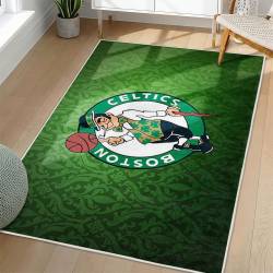 NBA Boston Celtics Rectangle Rug Personalized Non-Slip Carpet Gift For Basketball Fans BC162