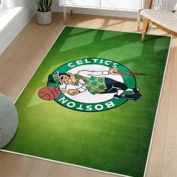 NBA Boston Celtics Rectangle Rug Personalized Non-Slip Carpet Gift For Basketball Fans BC164