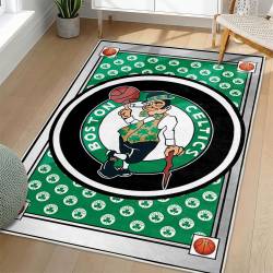 NBA Boston Celtics Rectangle Rug Personalized Non-Slip Carpet Gift For Basketball Fans BC165