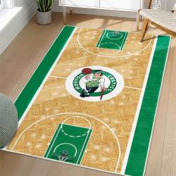 NBA Boston Celtics Rectangle Rug Personalized Non-Slip Carpet Gift For Basketball Fans BC166