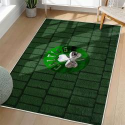 NBA Boston Celtics Rectangle Rug Personalized Non-Slip Carpet Gift For Basketball Fans BC167
