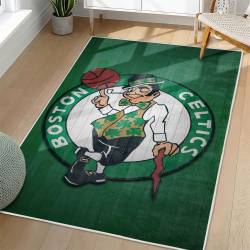 NBA Boston Celtics Rectangle Rug Personalized Non-Slip Carpet Gift For Basketball Fans BC170