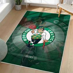 NBA Boston Celtics Rectangle Rug Personalized Non-Slip Carpet Gift For Basketball Fans BC176