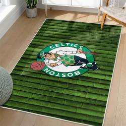 NBA Boston Celtics Rectangle Rug Personalized Non-Slip Carpet Gift For Basketball Fans BC178