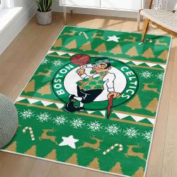 NBA Boston Celtics Rectangle Rug Personalized Non-Slip Carpet Gift For Basketball Fans BC180