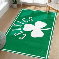 NBA Boston Celtics Rectangle Rug Personalized Non-Slip Carpet Gift For Basketball Fans BC182
