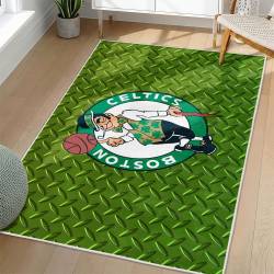 NBA Boston Celtics Rectangle Rug Personalized Non-Slip Carpet Gift For Basketball Fans BC183