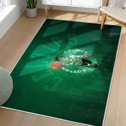NBA Boston Celtics Rectangle Rug Personalized Non-Slip Carpet Gift For Basketball Fans BC187